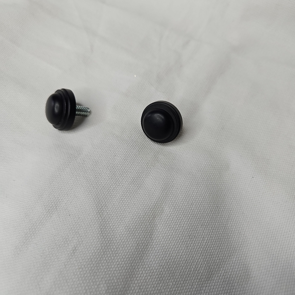 Pottery Barn Kids Classic End Cap Finial Set of 2 Antique Bronze Black .75 diam